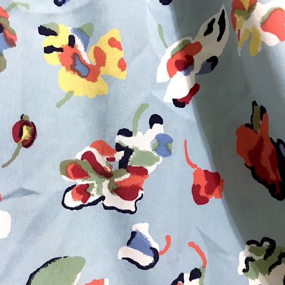 Blue Spring Print Dress - Picture 5 of 5